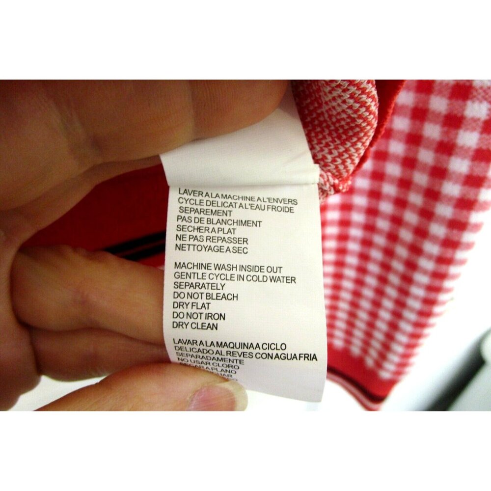 Tristan Cardigan Checkered -Women Size Medium -Pink/White/Black Gingham Buttons - Picture 8 of 14